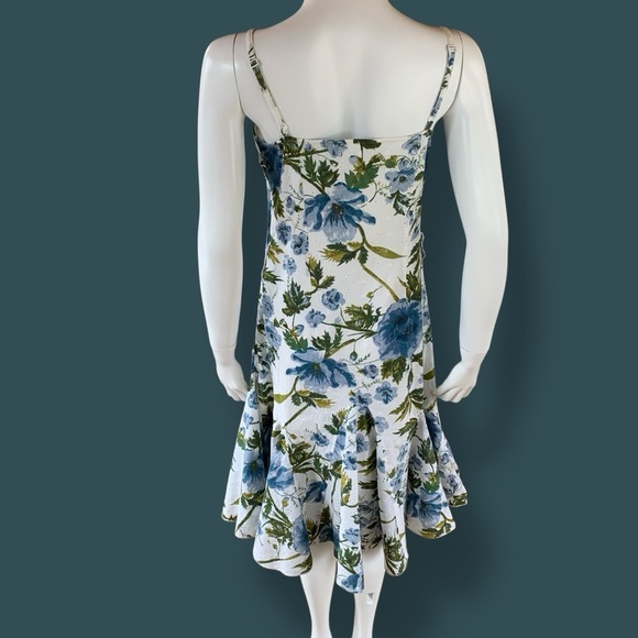 per una 100% cotton summer dress with matching sash/scarf size 8 - Picture 6 of 14